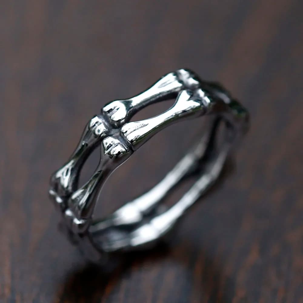 NUOVI anelli da uomo in acciaio inossidabile 316L Anello semplice con teschio gotico punk per donna, gioielli alla moda, regali, spedizione gratuita