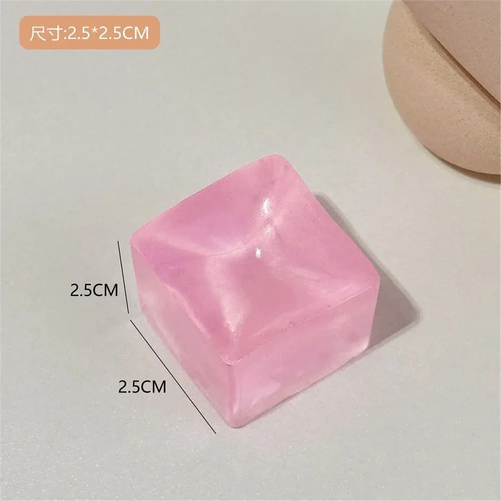 Regali Fidget Zampa di gatto Pizzico a mano Zampa di gatto trasparente Mini Mochi Spremere palla di pressione del ghiaccio Mini Mochi Blocco di ghiaccio