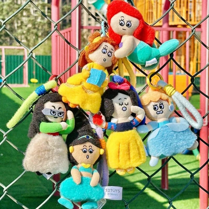 Disney Princess on The Run Series Blind Box Ariel Anime Doll Rapunzel Surprise Bag Pendant Mystery Box Toy Anime Figure Gift New
