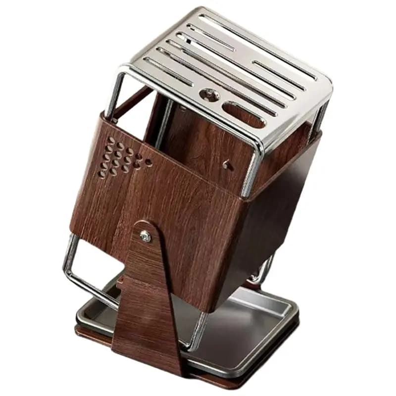 IALJ knife holders Integrated with Stackable Block and Drainage, No Installation, for Kitchen and Worktop