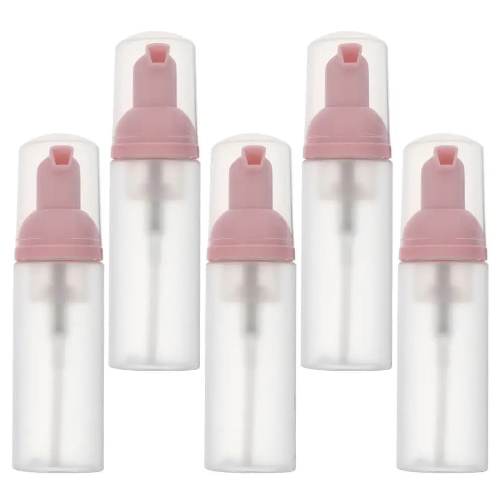 5 flaconi per schiuma, piccoli flaconi riutilizzabili per shampoo da viaggio, dispenser portatile in plastica vuoto per sapone liquido per le mani