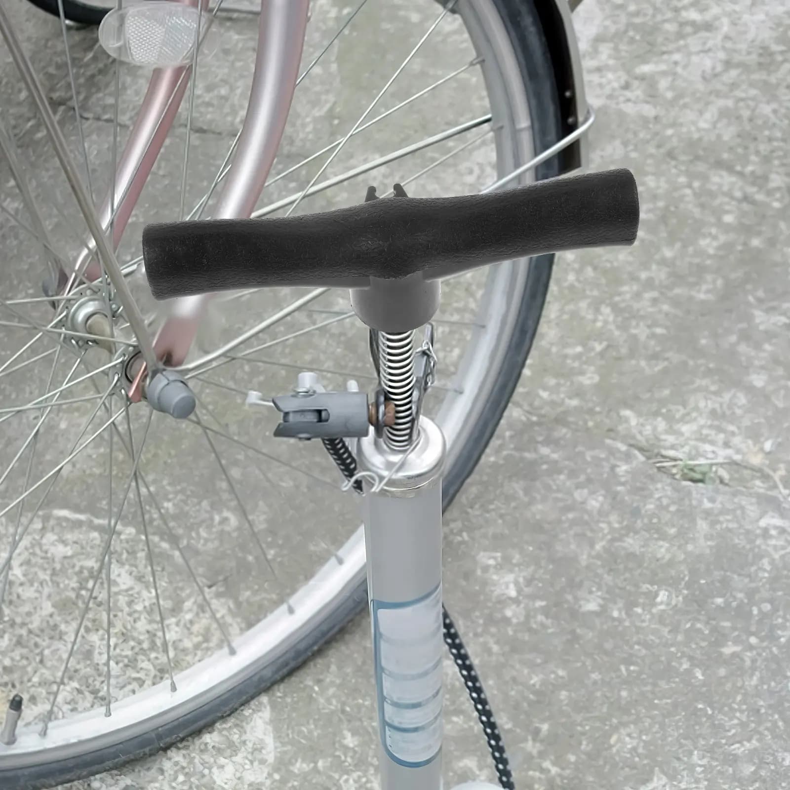 Maniglia di ricambio per pompa a mano, robusta maniglia in plastica per gonfiatore, per pompa per pneumatici da bici, uso esterno, maniglie riutilizzabili per gonfiatore