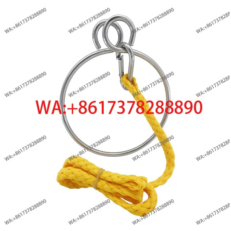 Set di Anelli di Recupero Ancora in Acciaio Inossidabile da 6mm per Imbarcazioni e Sistema di Corde