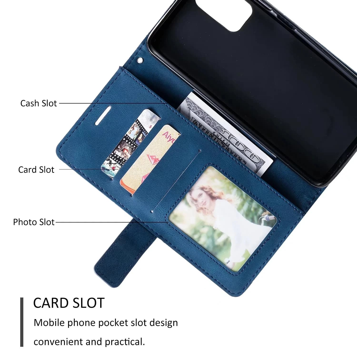 Flip Custodia in pelle magnetica per Xiaomi Poco X6 M6 Pro 5G C65 C55 F5 X5 M4 X4 GT F4 X3 NFC F3 GT M4 M3 Pro Custodia a portafoglio con slot per schede