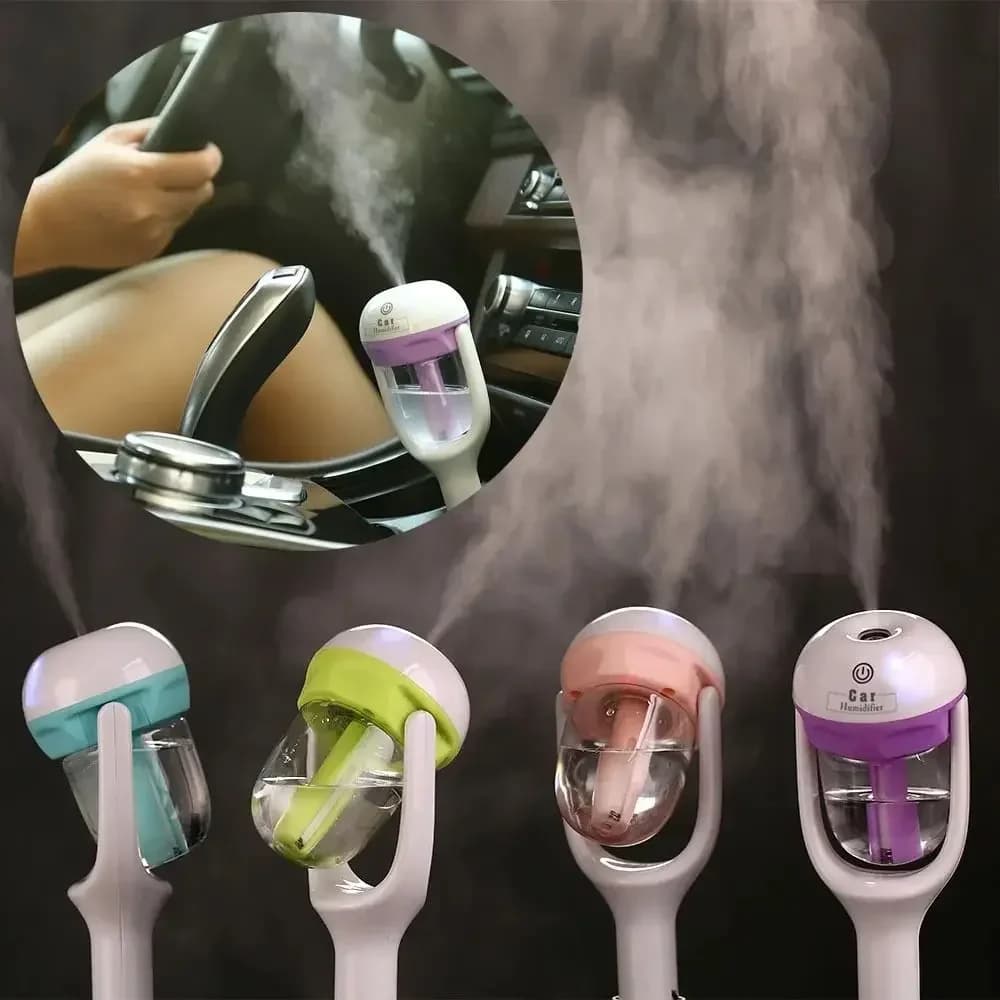 Mini Auto Umidificatore A Vapore Purificatore D'aria Diffusore di Aroma Olio Essenziale Aromaterapia Diffusore Auto Mist Maker Spruzzatore Per Auto