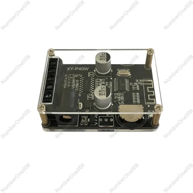 Scheda Amplificatore di Potenza Stereo Bluetooth 30W/40W 12V/24V, Modulo Amplificatore Digitale ad Alta Potenza per Altoparlanti XY-P40W