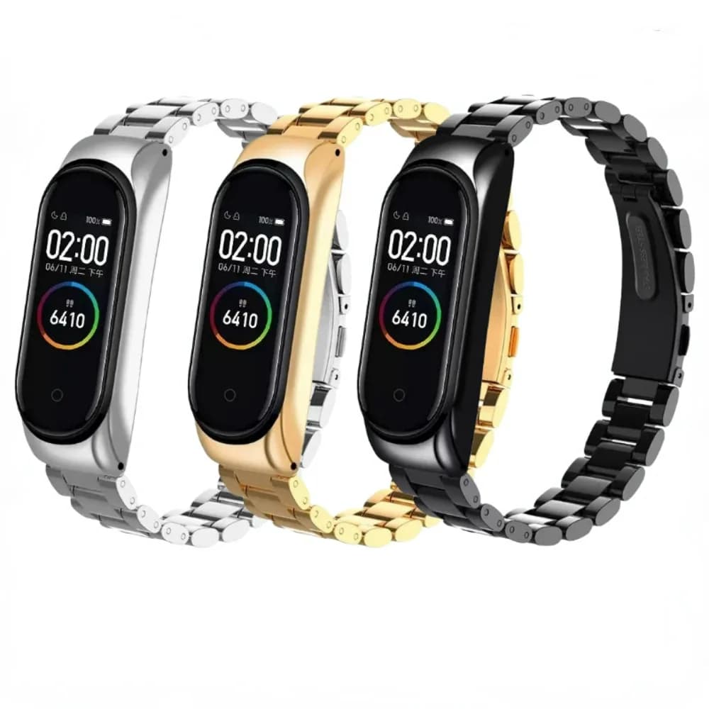 Cinturino in metallo per Xiaomi Mi Band 10 9 8 NFC Bracciale in acciaio inossidabile Cinturino Correa per Mi band 7 6 5 4 3 Accessori cinturino