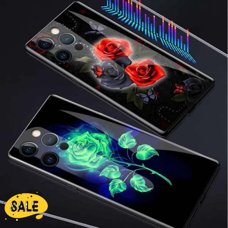 Custodia per telefono Flash con luce di chiamata a LED in stile moda di lusso per Iphone 12 11 Pro Max Xr/Xs Max 8 7 Plus Custodia protettiva personalizzata