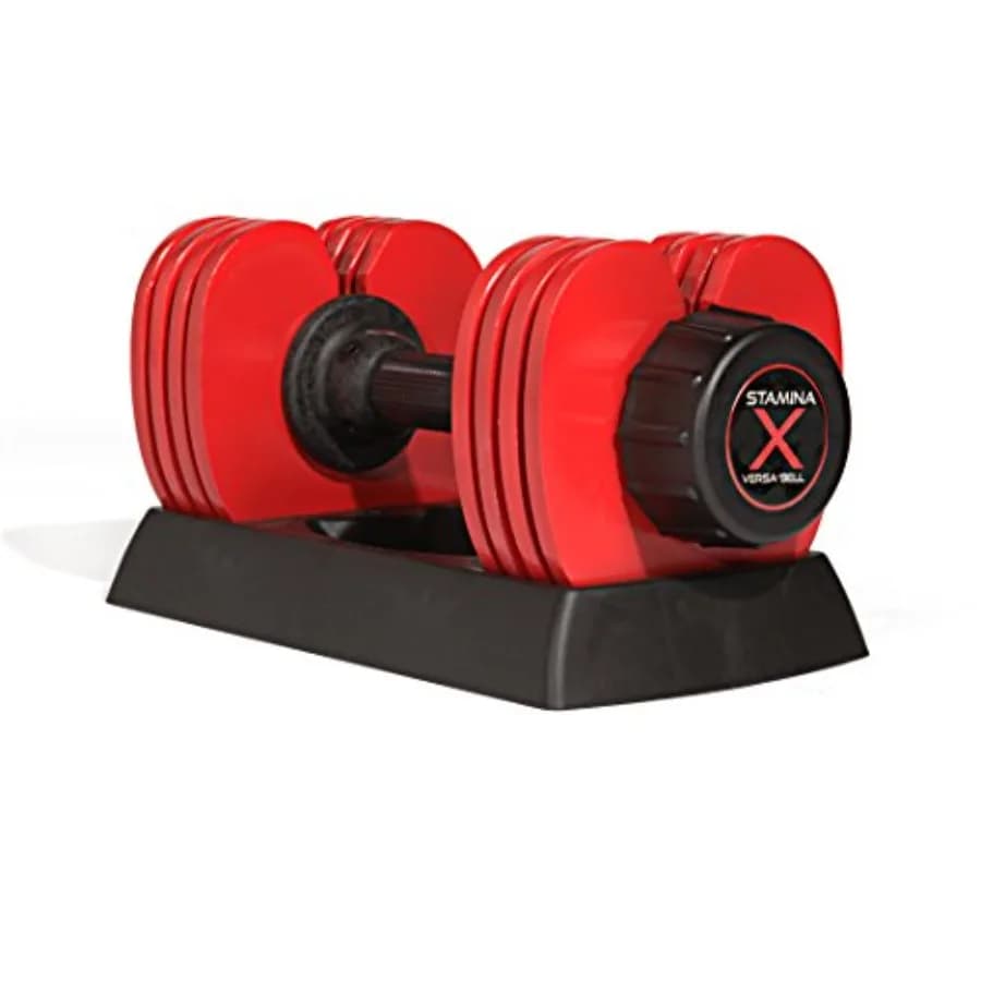 Home gym strength training: Versa-Bell adjustable dumbbell set, steel construction, black finish, 1050 lb range with smart app