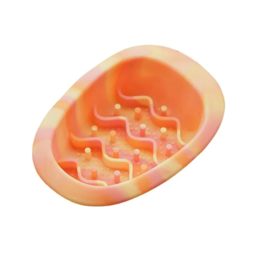 Silicone Pet Slow Food Bowl Help Healthy Multiple Colors Pet Licking Pad Anti Chok Anti Overturning Pet Bowl for Dogs and Cats