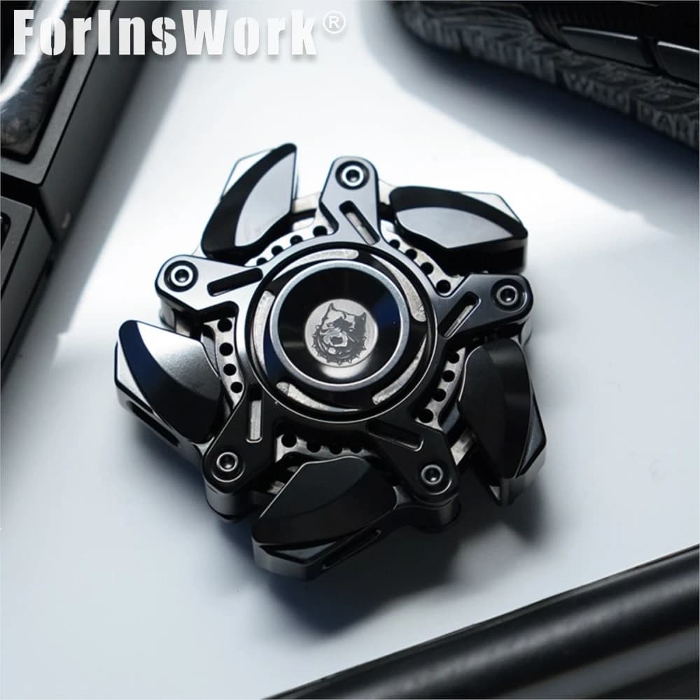 STOCK KTS Origine 5 Bracci Collegato E Attivo Armatura Spinner Giocattoli Da Scrivania Alleviare Lo Stress Articoli Per Adulti Zirconio EDC Fidget Spinner Giocattolo