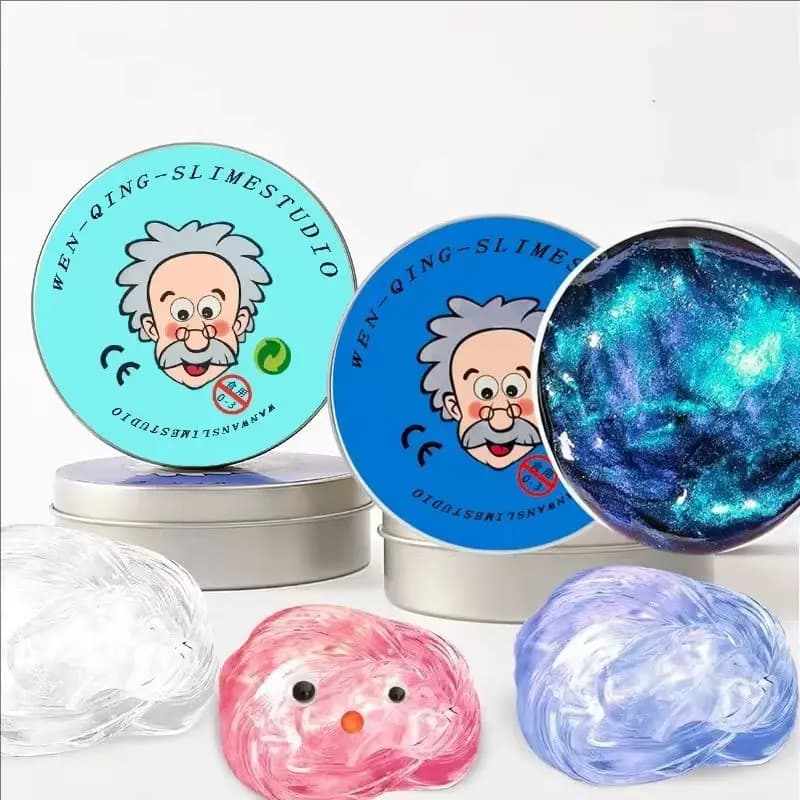 Reusable Putty Liquid Crystal Bouncy Slime Toy Set Safe Mud Stress Relief Toys Color Clay Handmade DIY Handgum Playdough