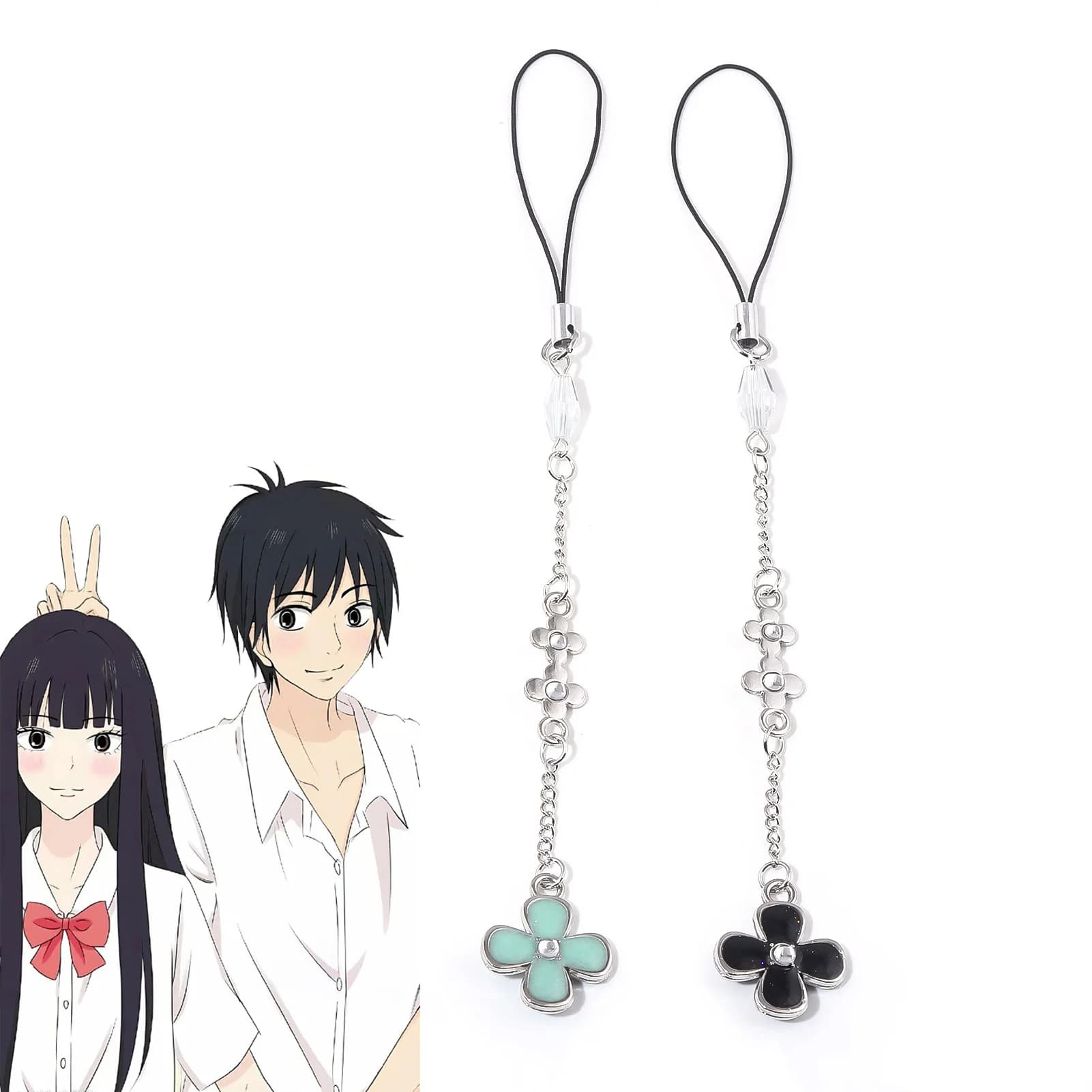 Anime Kuronuma Sawako cinturino per telefono Cosplay Kimi Ni Todoke da me a te portachiavi cordino per iPhone custodia pendente regalo