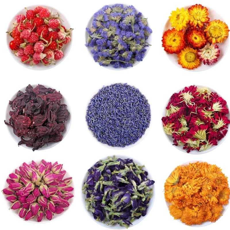 Candela di sapone fai-da-te Mix di fiori secchi Creazione di rose naturali premium Farfalla Orchidea Camomilla Lavanda Gelsomino Matrimonio Decorazioni per la casa