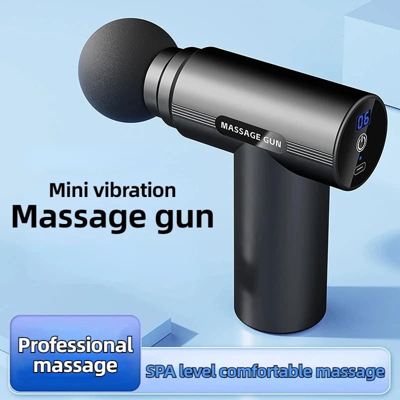 New USB Mini Massage Gun for Muscle Relaxation, Fitness Equipment for Vibration Massage, Collo and Fascia Massage Gun