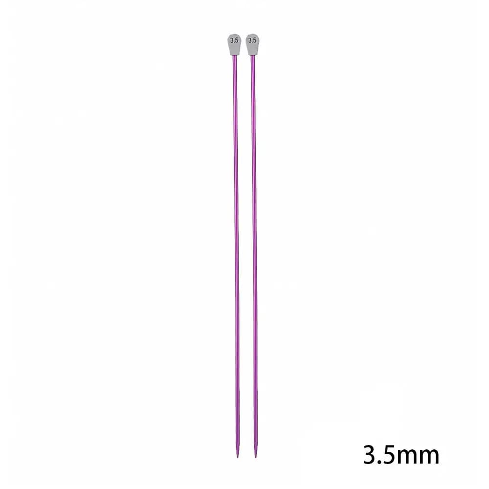 2.0-12mm Sciarpa fai da te Maglione Aghi per maglieria Perni dritti Strumento per tessitura in alluminio