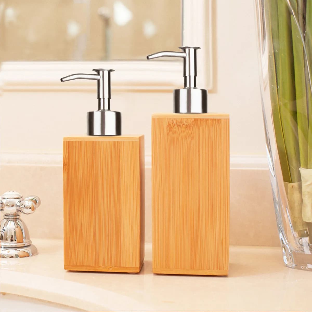 Dispenser per Lozione in Acciaio Inossidabile, Pompa Antiruggine, Coperchi di Ricambio per Dispenser di Sapone, Accessorio Essenziale per il Bagno