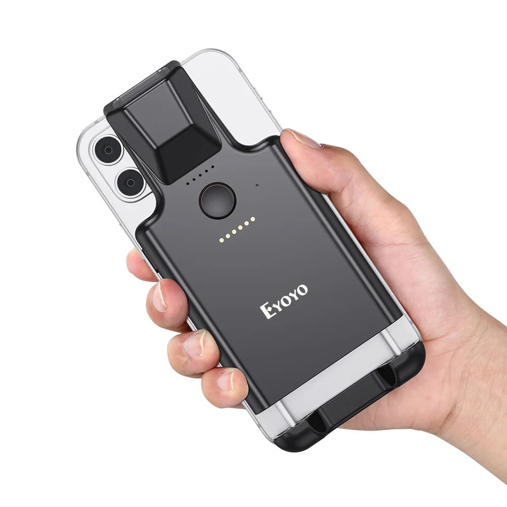 Eyoyo EY-017 2D Back Clip Scanner di codici a barre Bluetooth lettore di codici a barre portatile matrice di dati 1D QR lettore di codici a barre sistema Android IOS