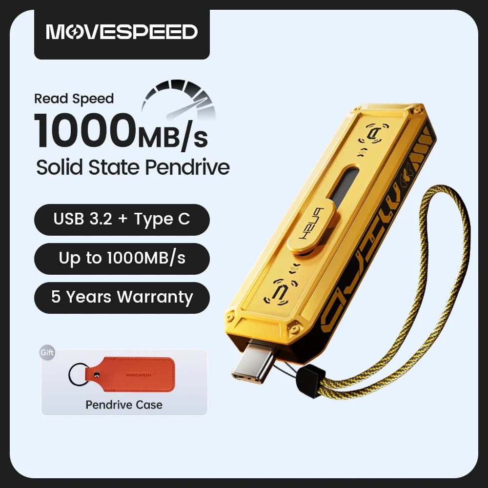 MOVESPEED 1090 MB/s Pen Drive a stato solido USB3.2 Gen 2 Tipo C Flash Drive 1TB 512GB 256GB 128GB Pendrive per PC Smartphone Tablet
