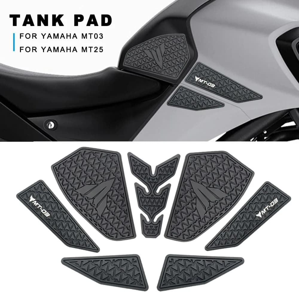 Per Yamaha MT-03 MT-25 MT03 MT25 2020-2022 moto serbatoio carburante pad adesivi di protezione del serbatoio ginocchiera cuscinetti di trazione antiscivolo