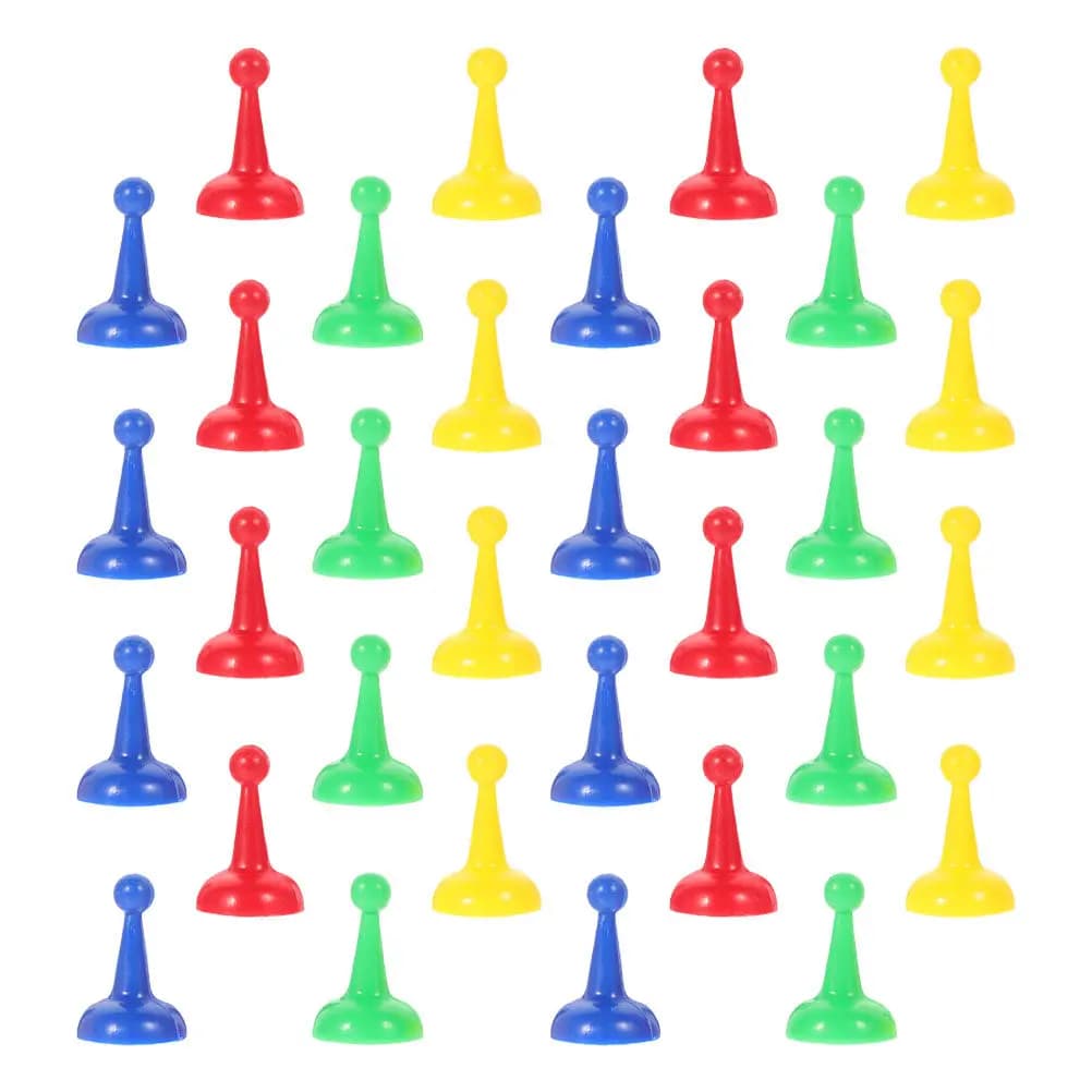 Set di 32 Pezzi Multicolore in Plastica per Gioco degli Scacchi Volanti, Ricambi per Giochi da Tavolo e Costruzione Familiare