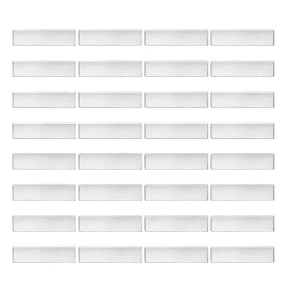 100Pcs Clear Adhesive Label Holders Self-Sticking PVC Index Card Pockets Waterproof Tear-Proof for Offices Schools Homes Shelves
