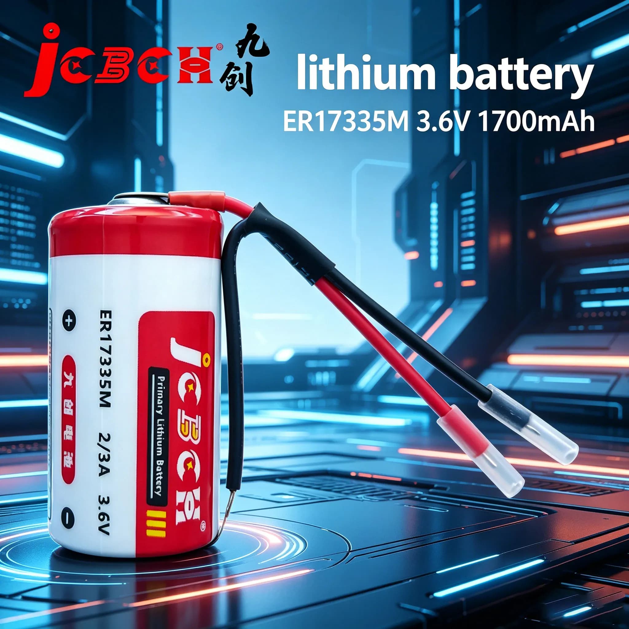JCBCH ER17335M Disposable lithium battery 3.6V smoke alarm industrial control PLC servo driver gas detector