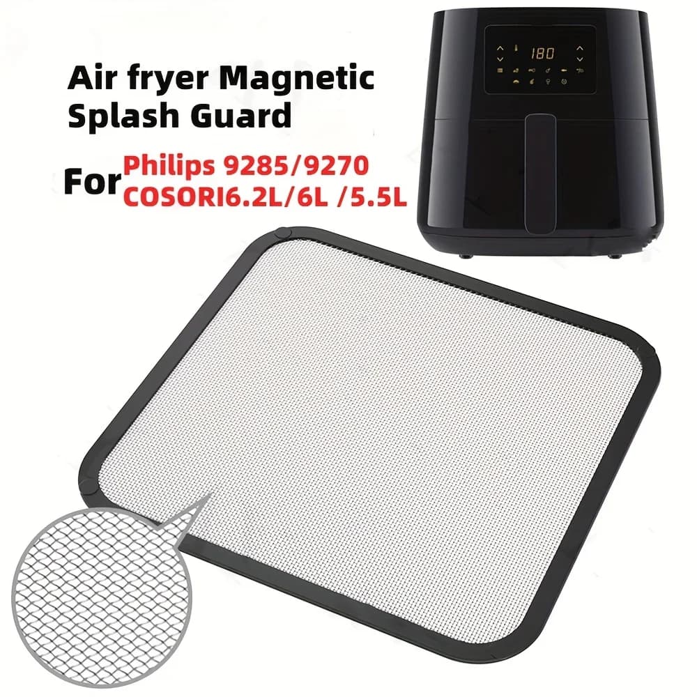 Reusable metal air fryer for COSORI 6.2L models Magnetic adsorption wire grid model prevents oil splashes