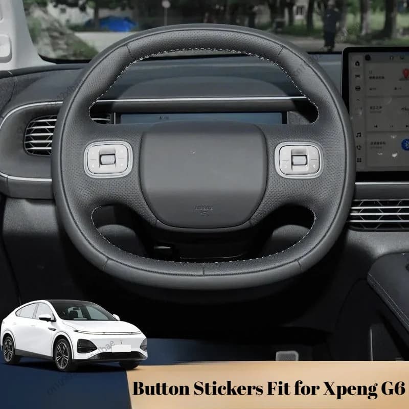 Aluminum Alloy Button Stickers, Metal Interior Trim, Steering Wheel & Reading Light Decor Covers Fit for Xpeng G6 2023-2026
