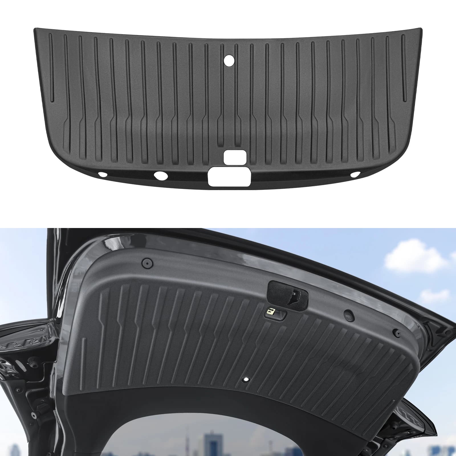 Rear hanger for luggage compartment Protective box for luggage Door lining for all seasons for Tesla New model Y Juniper 2025-2026, fully enveloping