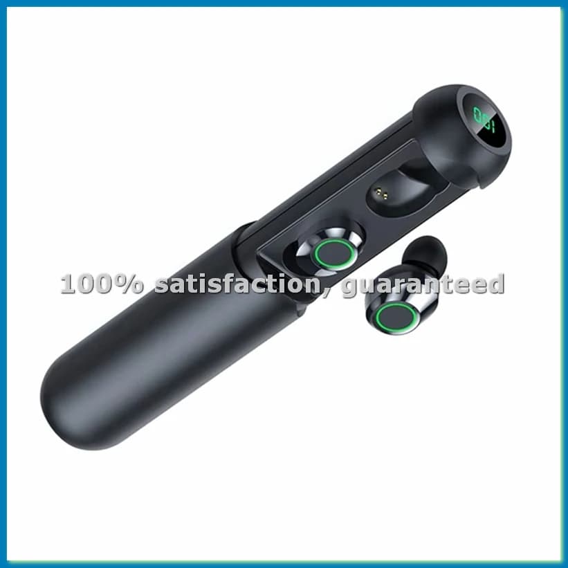 Wireless Headphones with Microphone, HiFi Headphones for Calls and Gaming, Compatible with All Smartphones, Black Color