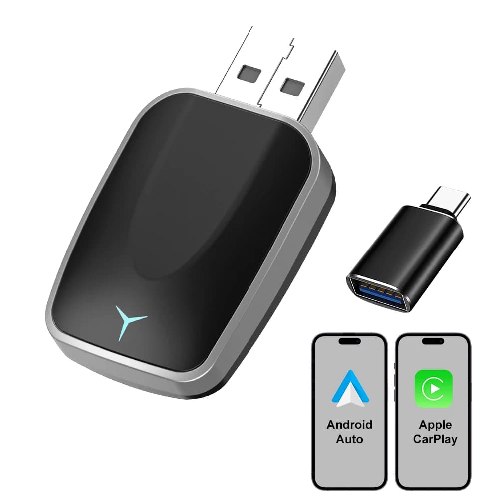 Adapter Wireless 2in1 CarPlay Android Car 2026 Mini Box Plug and Play Universal for Nissan