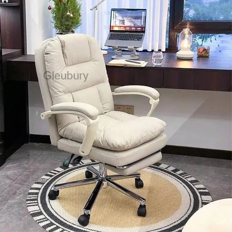 Sedia da Ufficio di Lusso Ergonomica per Studio e Gaming, con Cuscino, Accessori per la Casa