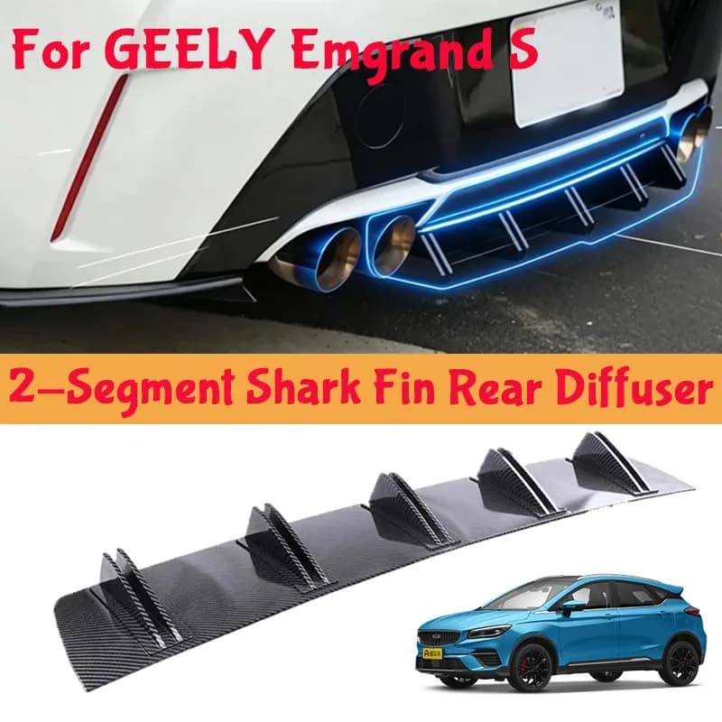 For GEELY Emgrand S Shark Fin Rear Diffuser Split Chassis Spoiler Auto Aerodynamic Parts Aerodynamic Modification