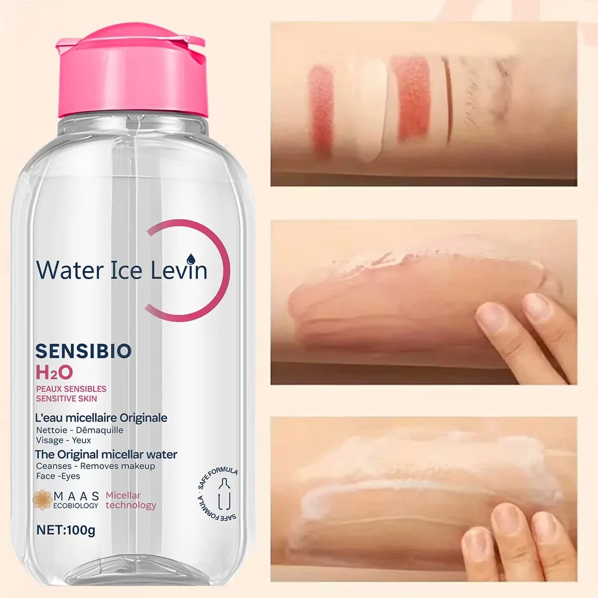 Sensibio H2O L'originale acqua micellare per pelli sensibili, pulisce delicatamente, rimuove il trucco, idrata, con acido lattico, collagene