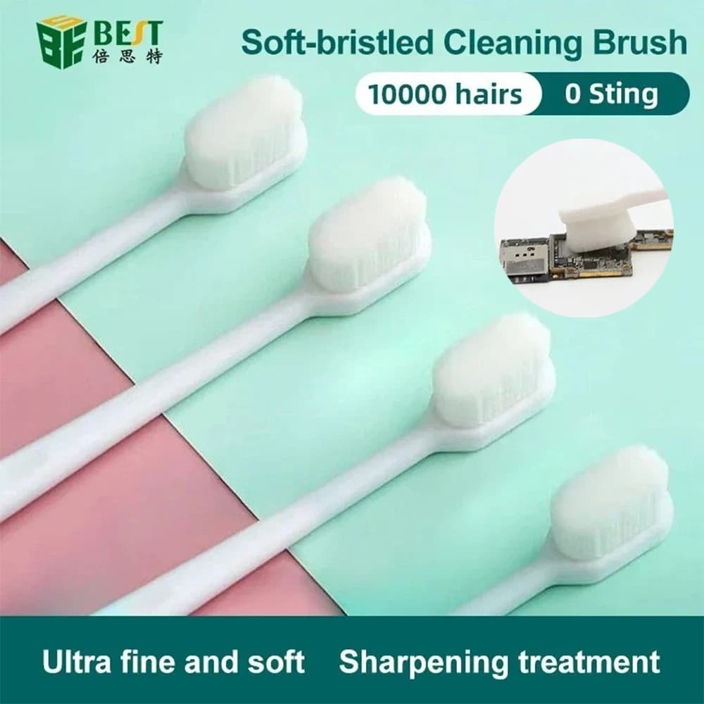 BST-82 PBT Fiber Cleaning and Polishing Brush for Electronic Component Repair IC PCB BGA Cleaning Polishing Glue Removal Tool