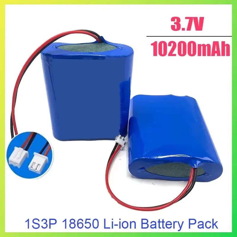 1S3P 18650 Batteria 3.7V 10200mAh Giocattolo agli ioni di litio Salone di bellezza Batteria ricaricabile XH2.54 Spina BMS integrato