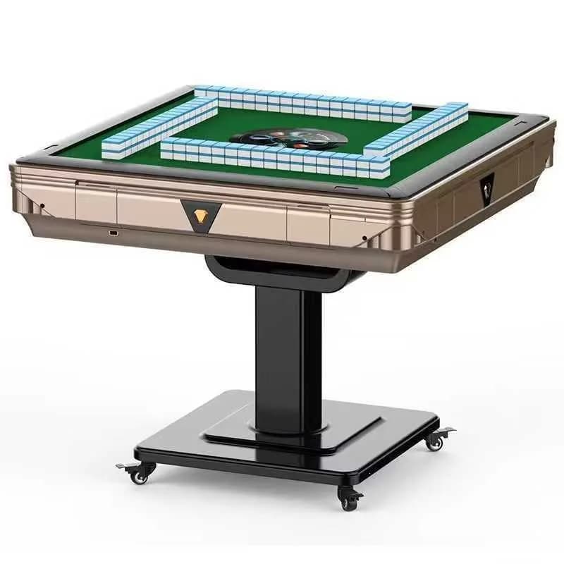 Electric Modern Mahjong Machine 4 Players Mahjong Tiles Dual-use Multi-color Optional Movable Folding Automatic Mahjong Table