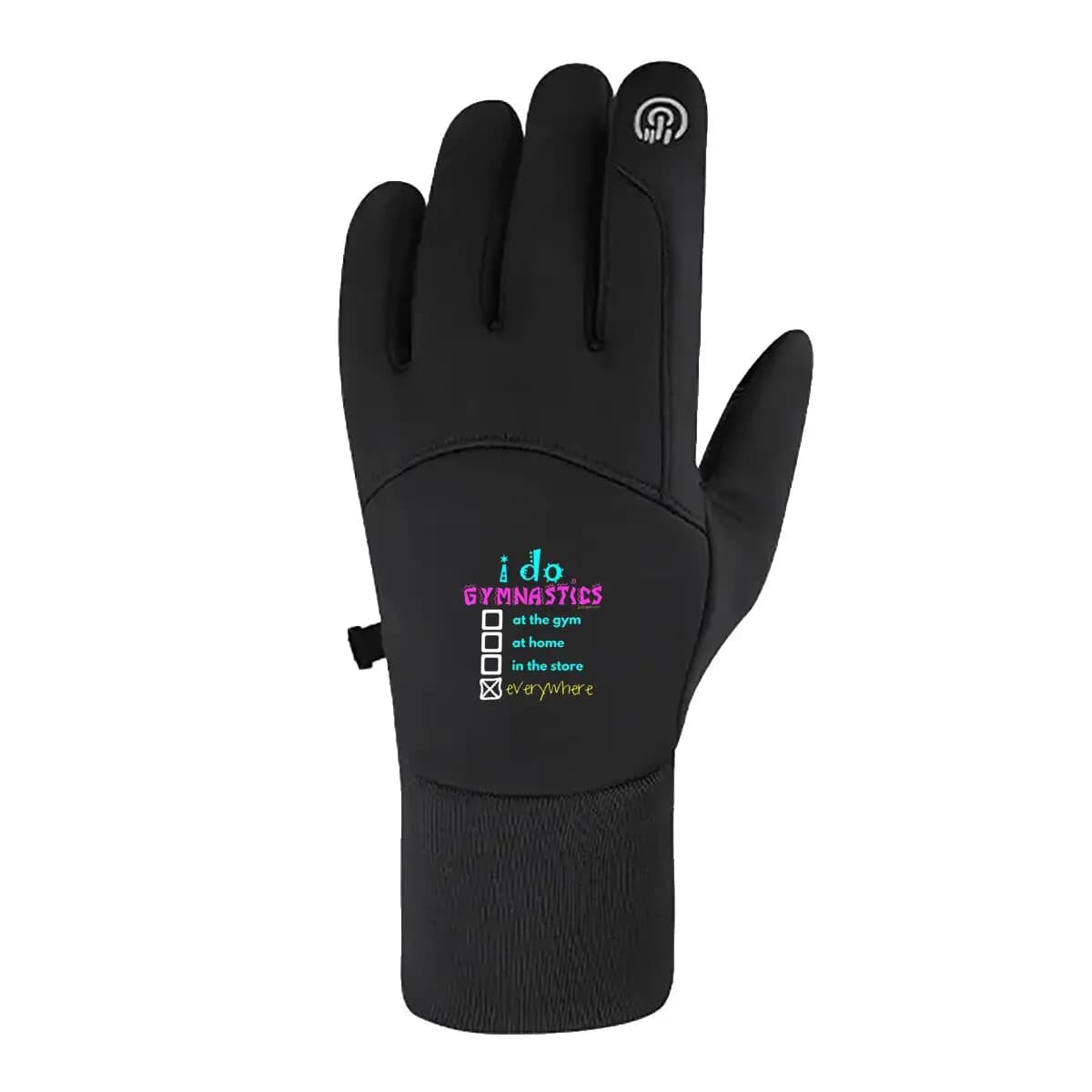 Gym everywhere Colorful Routines Funny Cycling Gloves for leisure Winter Hot Windproof Touch