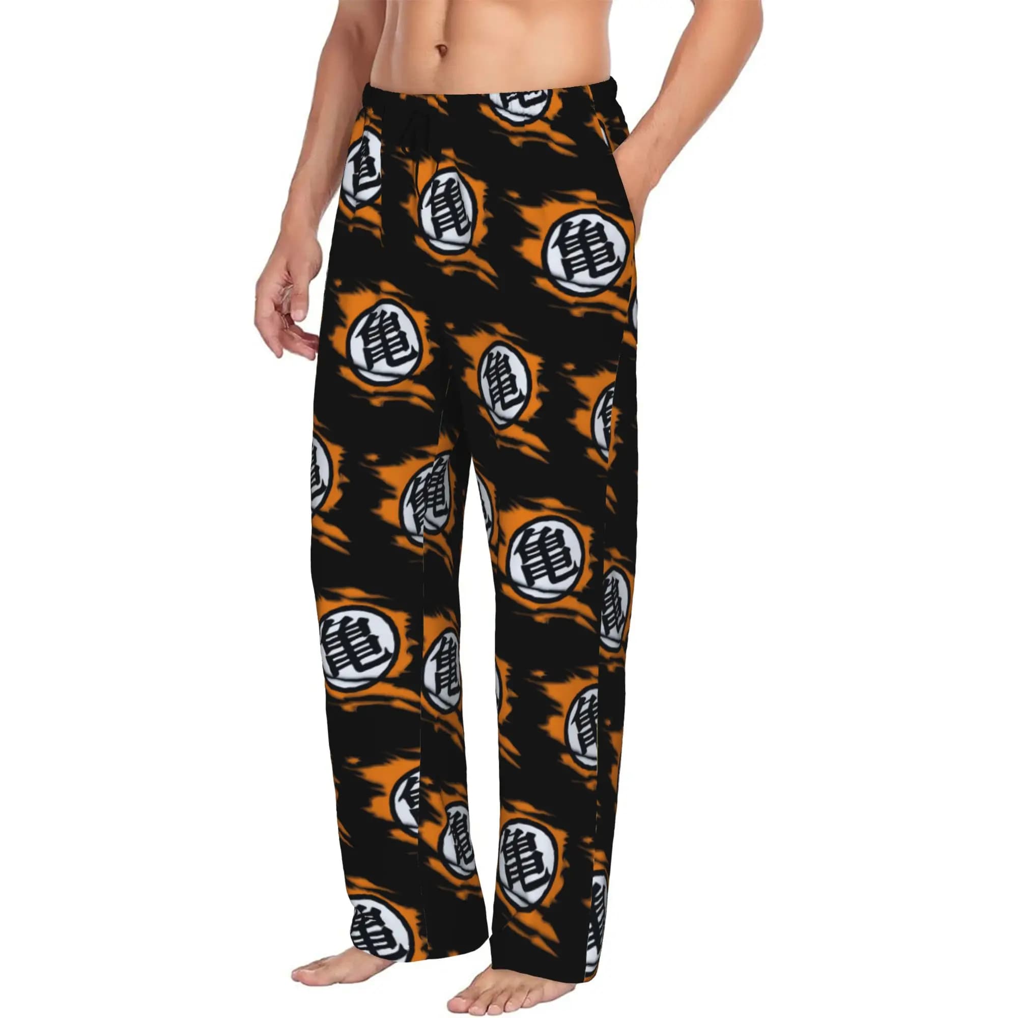Custom Masters Roshis Pajama Pants Men Logo Lounge Sleep Stretch Sleepwear Bottoms with Pockets