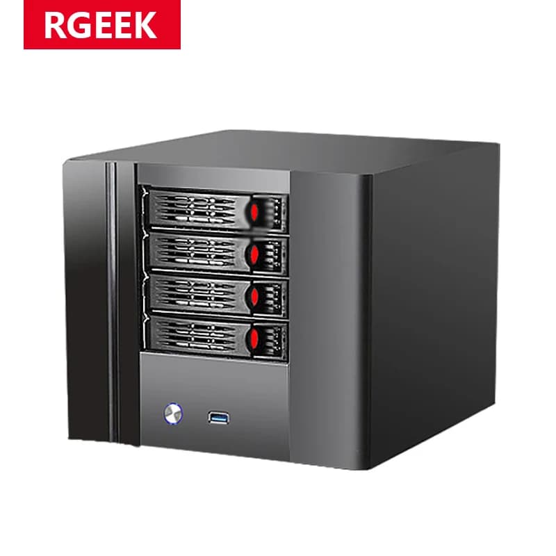 RGeek SECC Economico Case Server NAS ITX a 4 Bay per Archiviazione