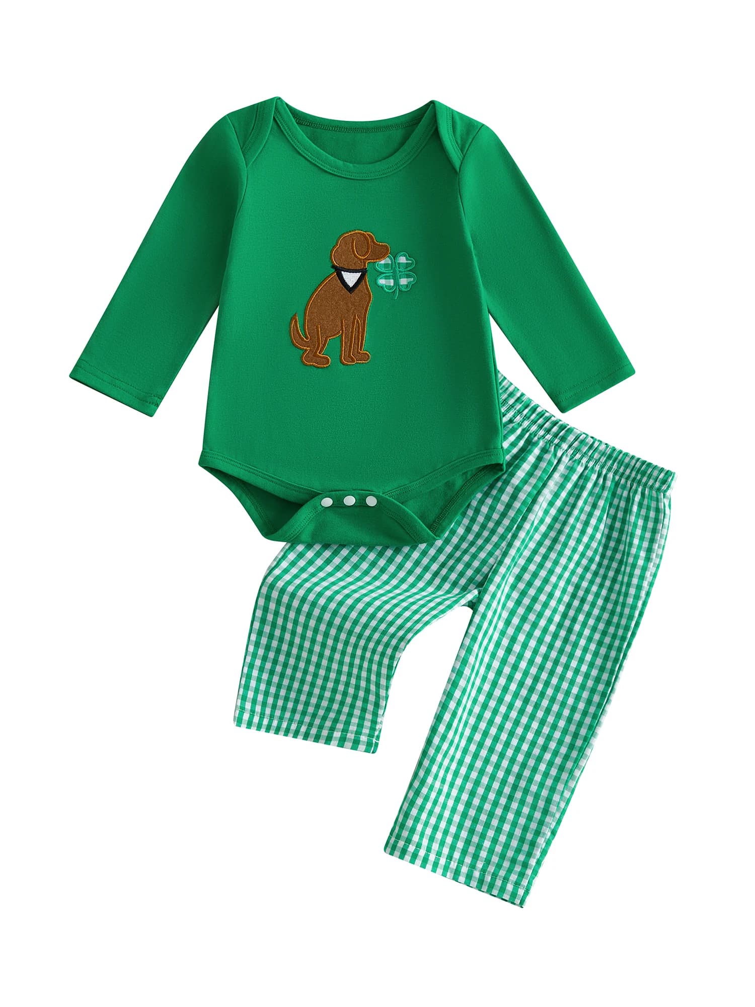 Adorabili set di abbigliamento irlandese per bambina, elegante body con stampa floreale e gonna con volant, completo da 2 pezzi per la primavera