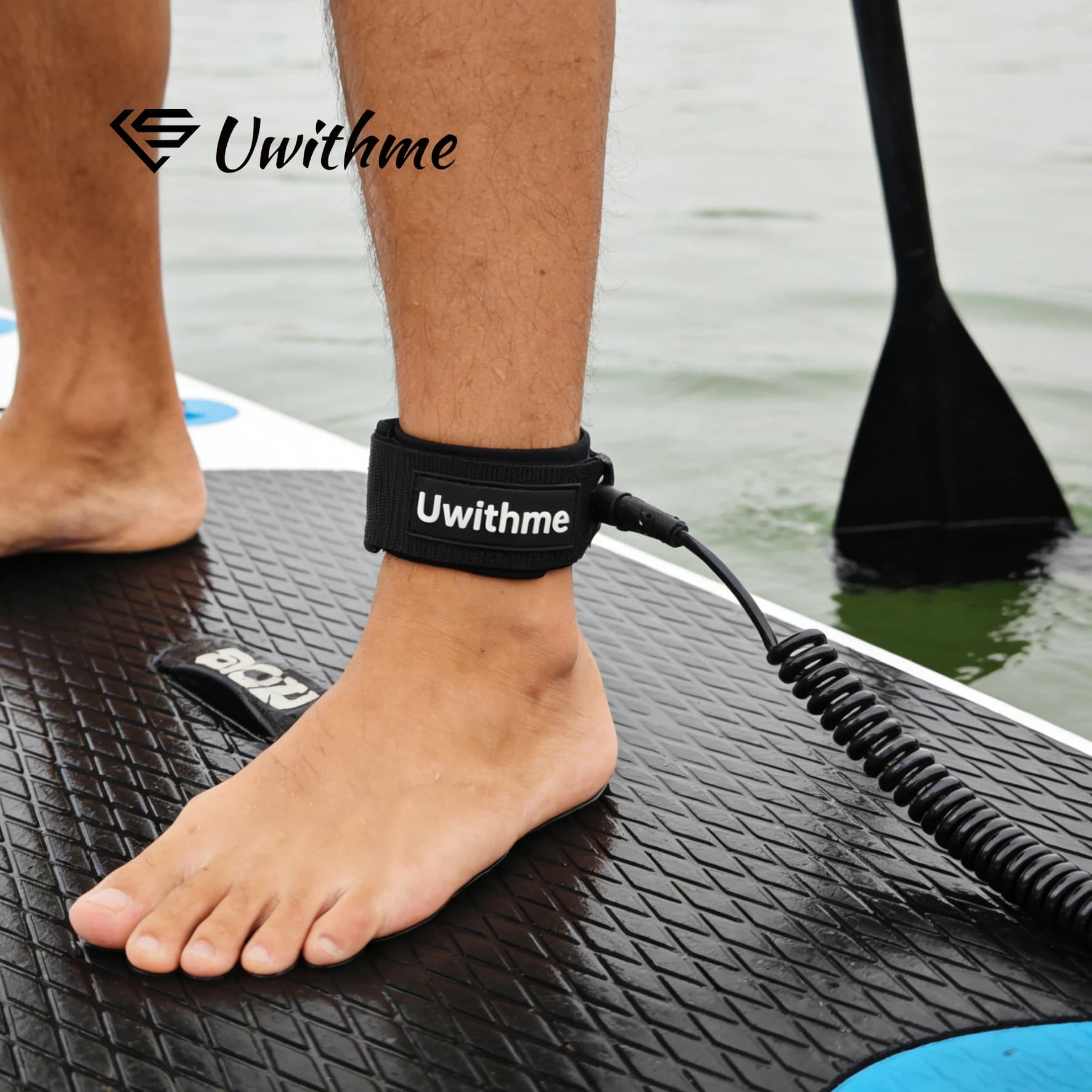 Corda di Sicurezza per Piede e Caviglia per SUP, Pratica per Surf e Stand Up Paddle, Elastica, Accessori per Tavola da Surf