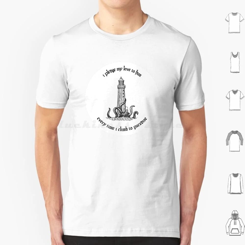 Alto On A Ledge Faro Kraken 2 T Shirt in cotone Uomo Donna Stampa fai da te Stede Cofano La nostra bandiera significa la morte Ofmd Stede Cofano