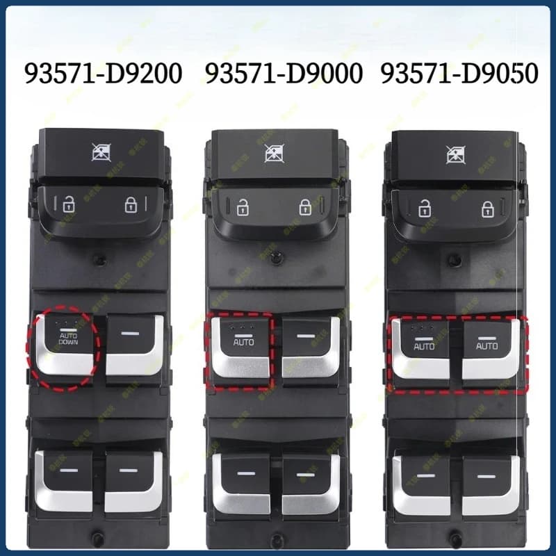 93571-D9000 93571-D9200 93571-D9050 Interruttore di Controllo Alzacristalli Elettrico Lato Sinistro per Kia Sportage 2017-21