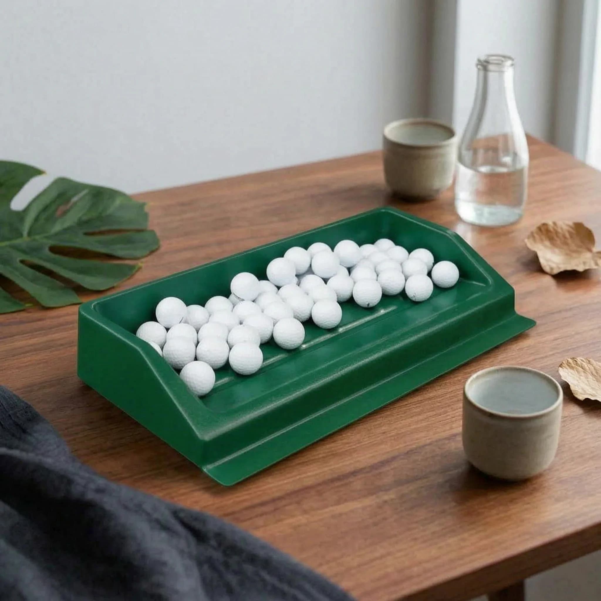 ABS Golf Tee Tray Sturdy Golf Tee Box Ball Organizer Tray Heavy-Duty Sports Equipment Easy Scoop Lip for Practice Range