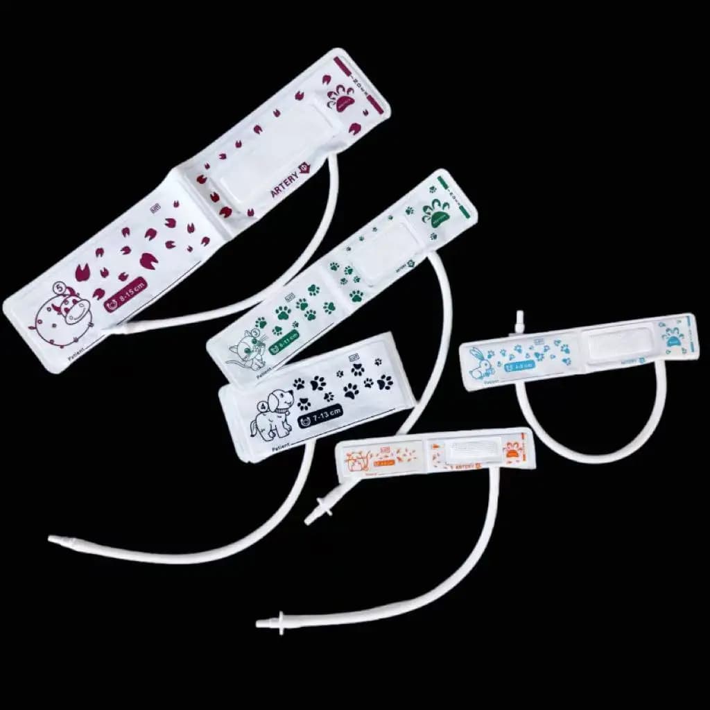 Polsino per il monitoraggio della pressione arteriosa per animali e animali, tubo in PVC, polsino per la misurazione della pressione arteriosa per topi/conigli/gatti/cane/bambola
