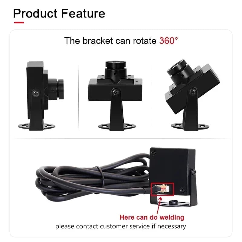 Nuova Webcam USB Full HD 3200 PS5268 1080P 2.1mm 135 Gradi con Visione Notturna, 2MP UVC Plug & Play, Mini Telecamera Grandangolare