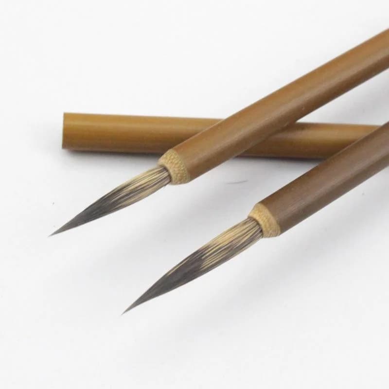3 pezzi di penna a pennello per pittura d'arte cinese SML per linea di gancio acquerello calligrafia pennelli per capelli naturali strumenti artistici professionali