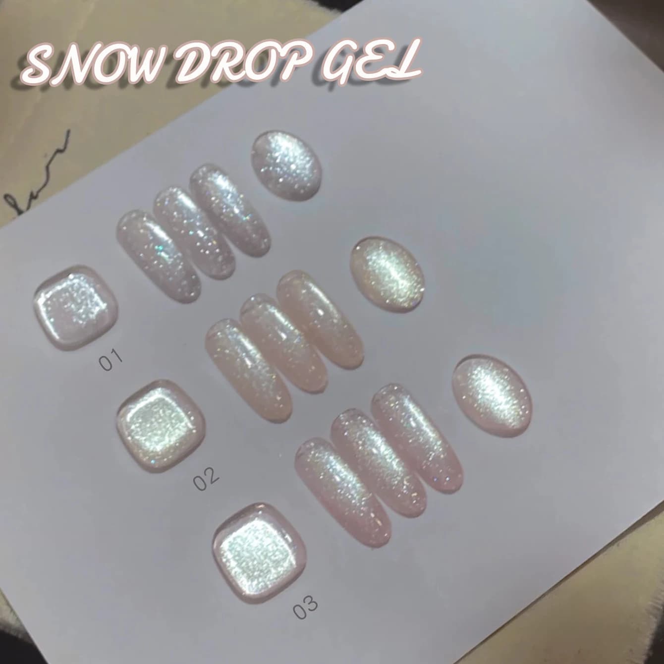 1 pz TC Fine Gold Powder Snowfall Glass Bead Cat Eye Gel Polish 2026 Highlight Flash Whitening Translucent Nail Art